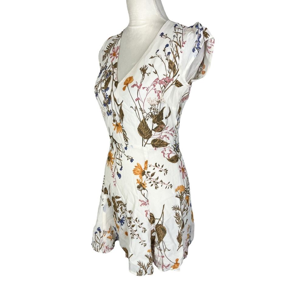 Reformation Deven Frolic Floral Ruffle Mini Dress Romantic Cottagecore Boho Sz 2 - Picture 5 of 9
